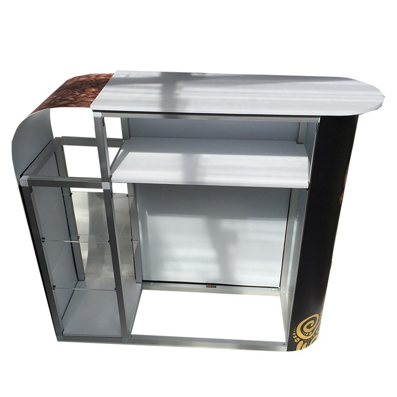 Counter de 90x40 cm con repisa lateral