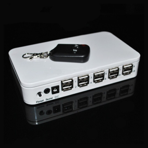 Security alarm for display of 10 products.