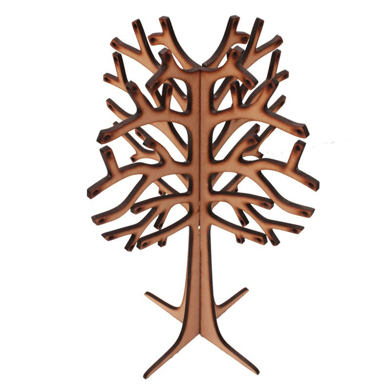 Organizer and display for earrings and hoops in Tree