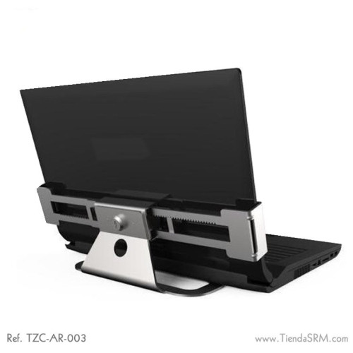 Anti-theft stand for laptops