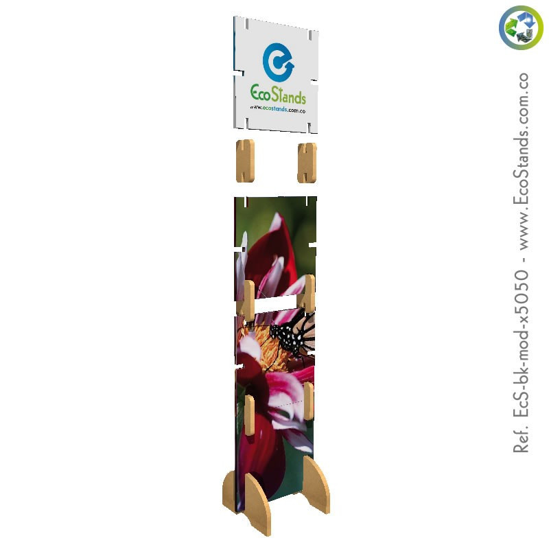 Backing publicitario de cartón modular Eco Stand