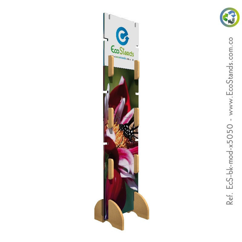 Backing publicitario de cartón modular Eco Stand