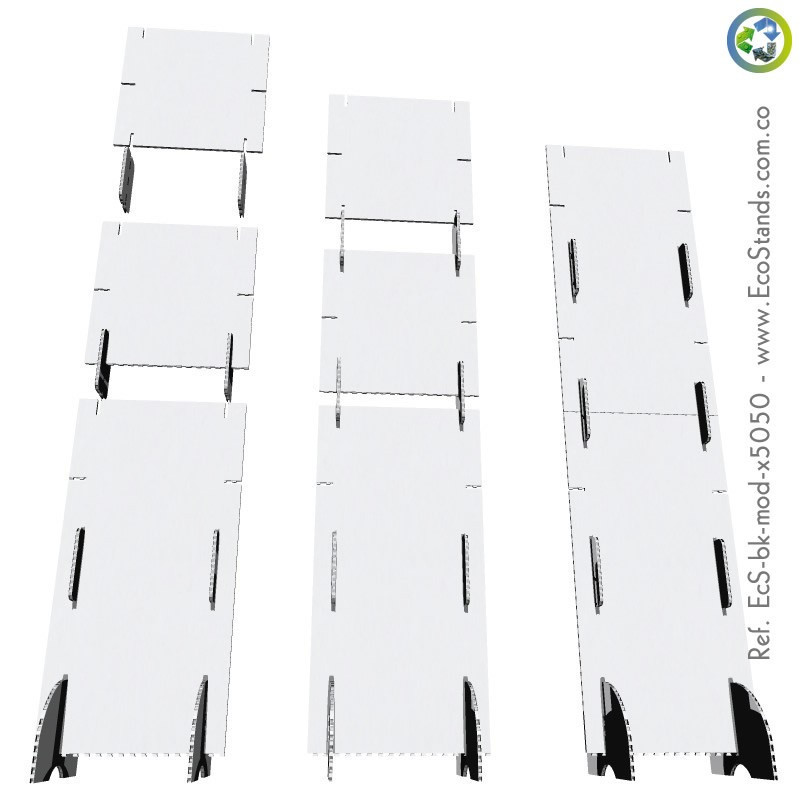 Backing publicitario de cartón modular Eco Stand