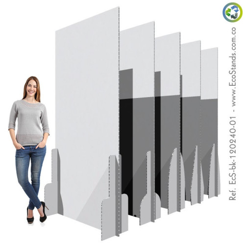 Backing publicitario de cartón Eco Stand 120x240 cm