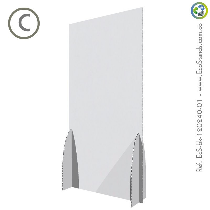 Backing publicitario de cartón Eco Stand 120x240 cm