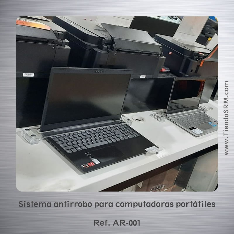 Anti-theft system for laptop computers.
