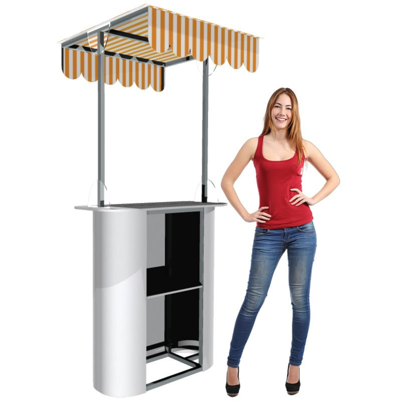 Mesa o Counter portátil con techo