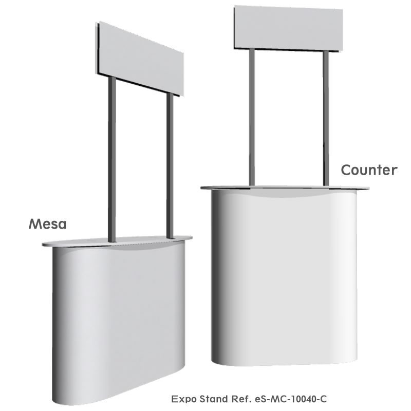 Expo Stands - Table or Counter 100x40 cm with Valance