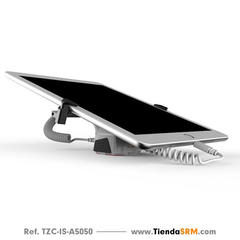 Alarm with stand and security clamp for tablets.