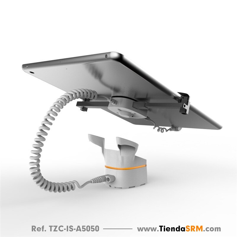 Alarm with stand and security clamp for tablets.