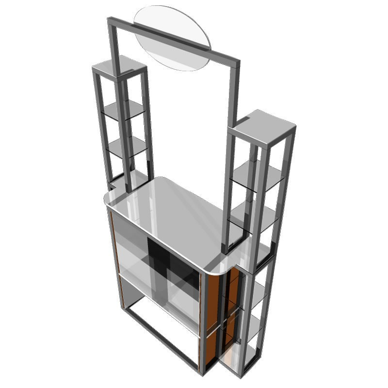 Combi Stand Ref. ES-CS-21 Counter con repisa doble