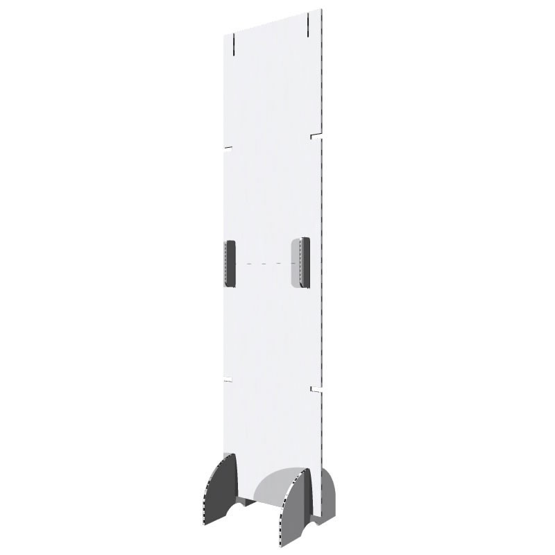 Backing publicitario de cartón modular Eco Stand de 50x200 cm