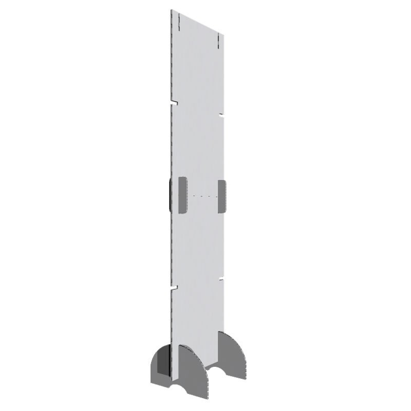 Backing publicitario de cartón modular Eco Stand de 50x200 cm
