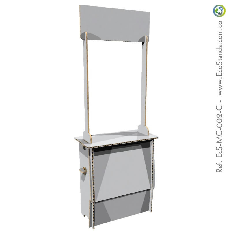 Mesa y counter de cartón Eco Stand 95x40