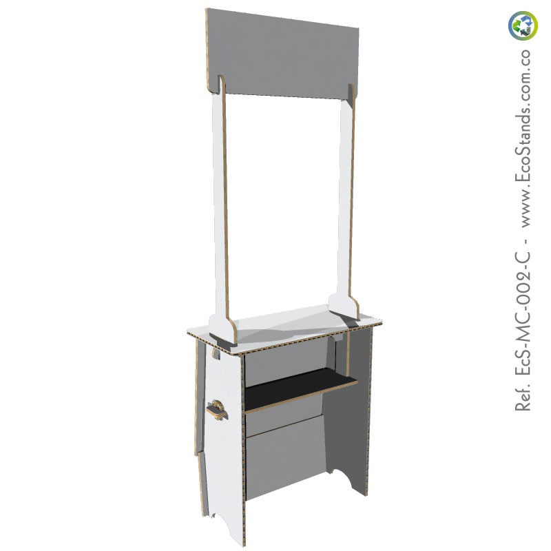Mesa y counter de cartón Eco Stand 95x40