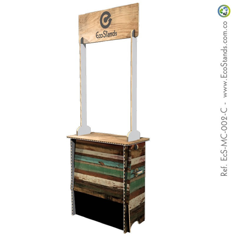 Mesa y counter de cartón Eco Stand 95x40