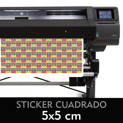 Adhesive labels - square 5x5 cm