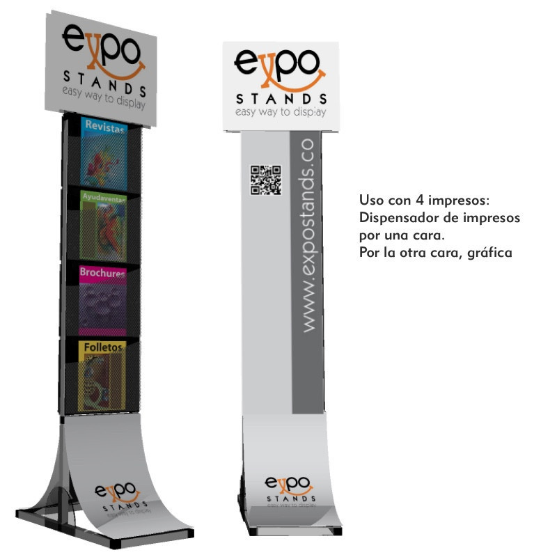Porta Folletos dual.