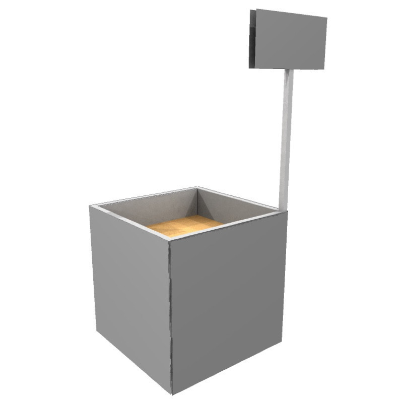 Waste Bin / Trash Pop Display 60x60x75