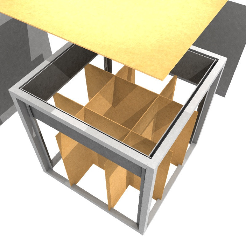 Botadero / basurero Pop Display 60x60x75