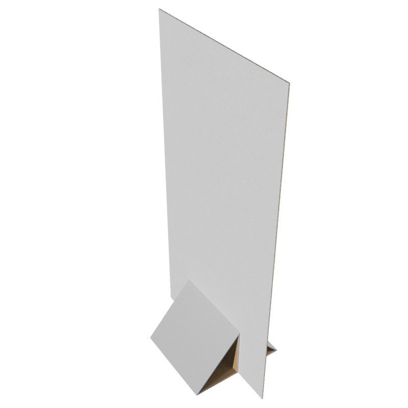 Cardboard advertising backing with triangular support 100x200 cm