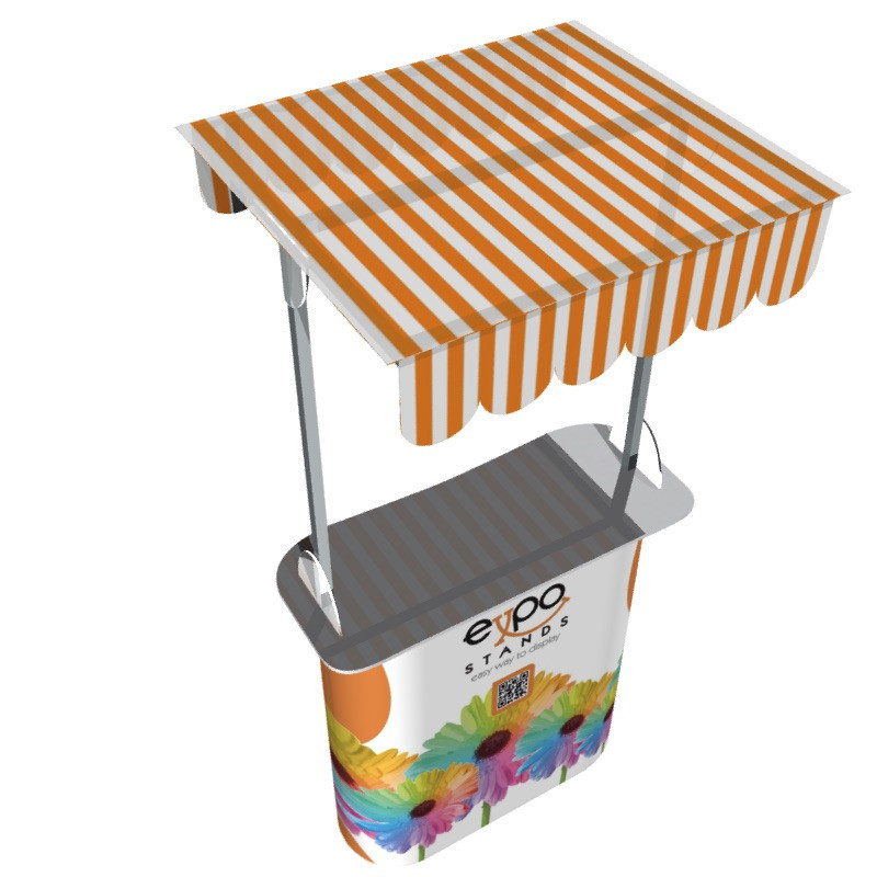 Mesa o Counter portátil con techo