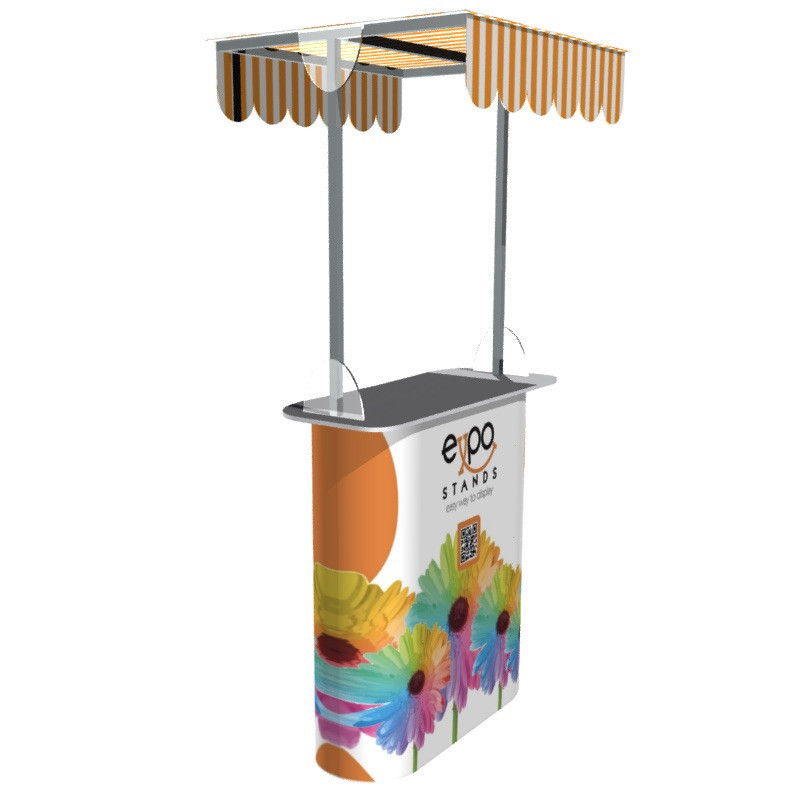 Mesa o Counter portátil con techo