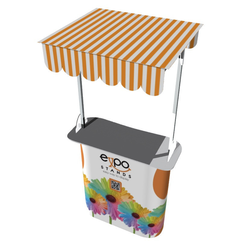 Mesa o Counter portátil con techo