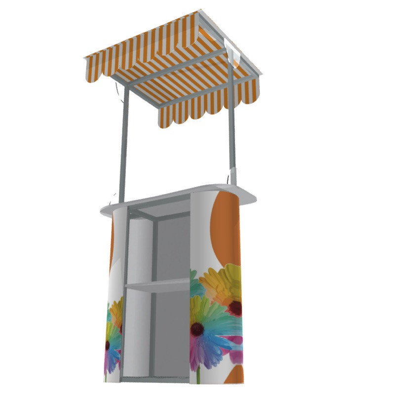 Mesa o Counter portátil con techo