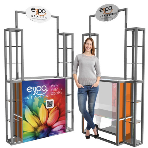 Combi Stand Ref. ES-CS-21 Counter con repisa doble