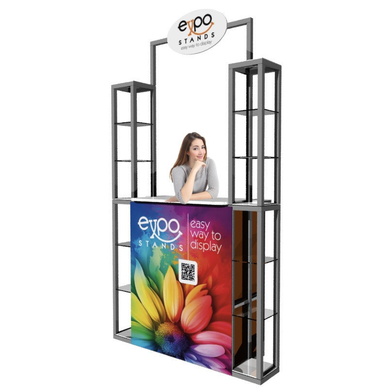 Combi Stand Ref. ES-CS-21 Counter con repisa doble