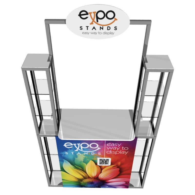 Combi Stand Ref. ES-CS-21 Counter con repisa doble