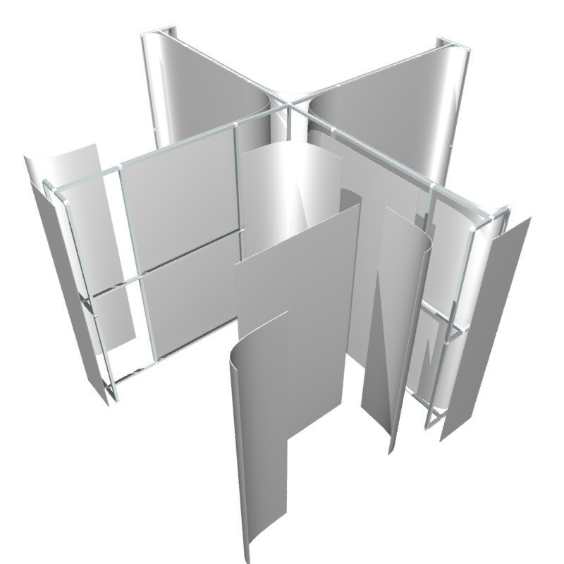 BackWall / Expo muro 2x2 en X