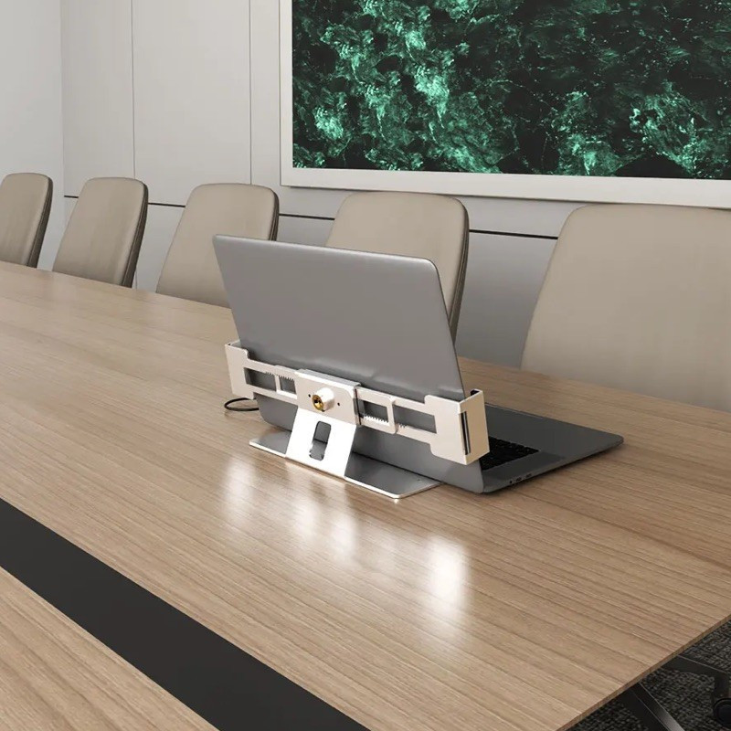 Anti-theft stand for laptops