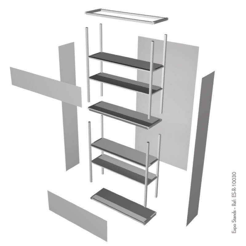 Expo Stands - Display shelf 2x1