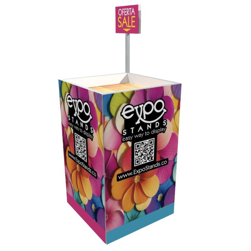 Waste Bin / Trash Pop Display 60x60x75