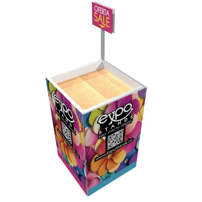Waste Bin / Trash Pop Display 60x60x75