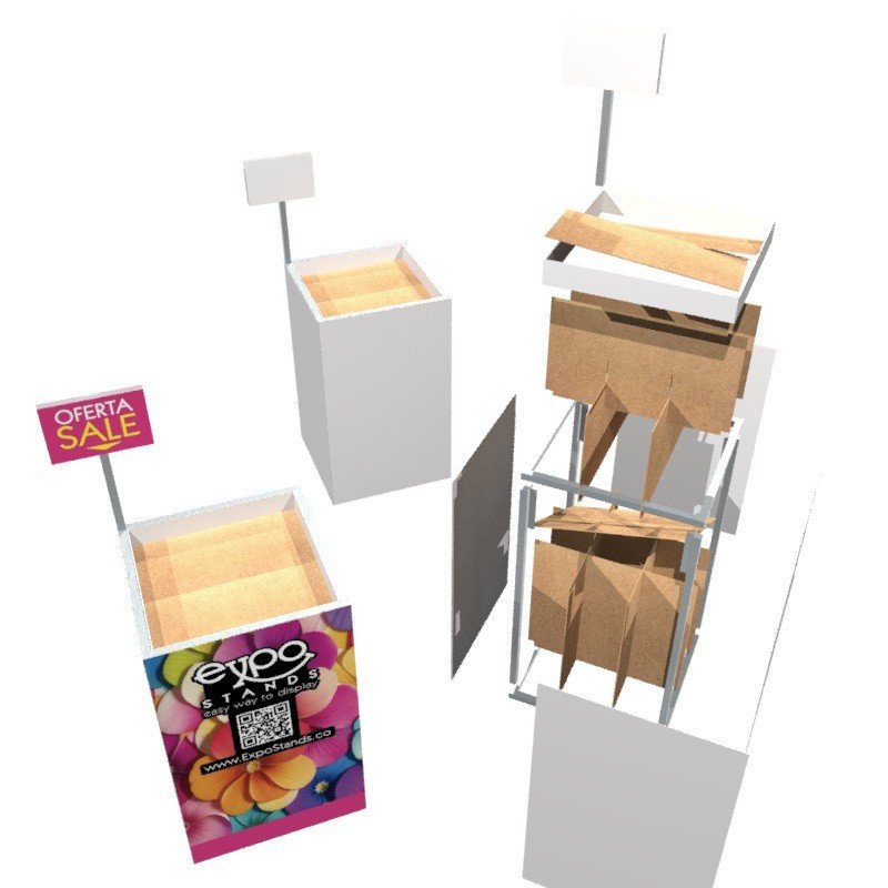 Waste Bin / Trash Pop Display 60x60x75