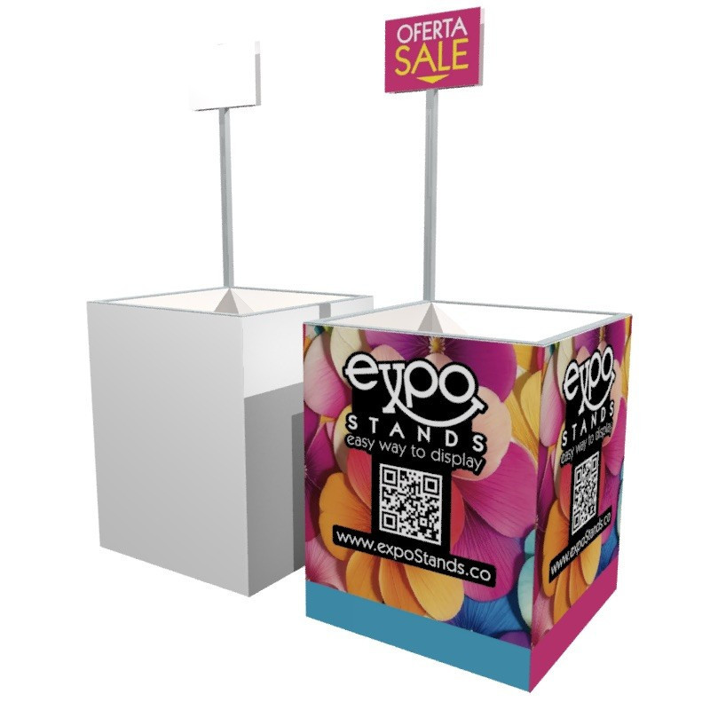 Waste Bin / Trash Pop Display 60x60x75