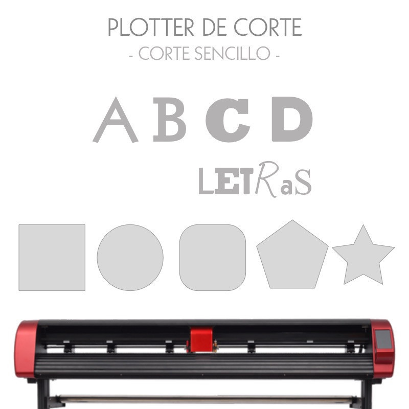 Cutting and labeling plotter service - Simple