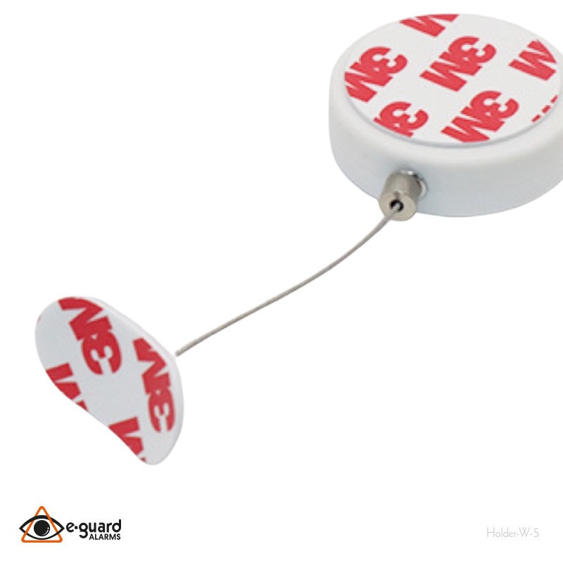 Adhesive retractable cable with retractable wire cable