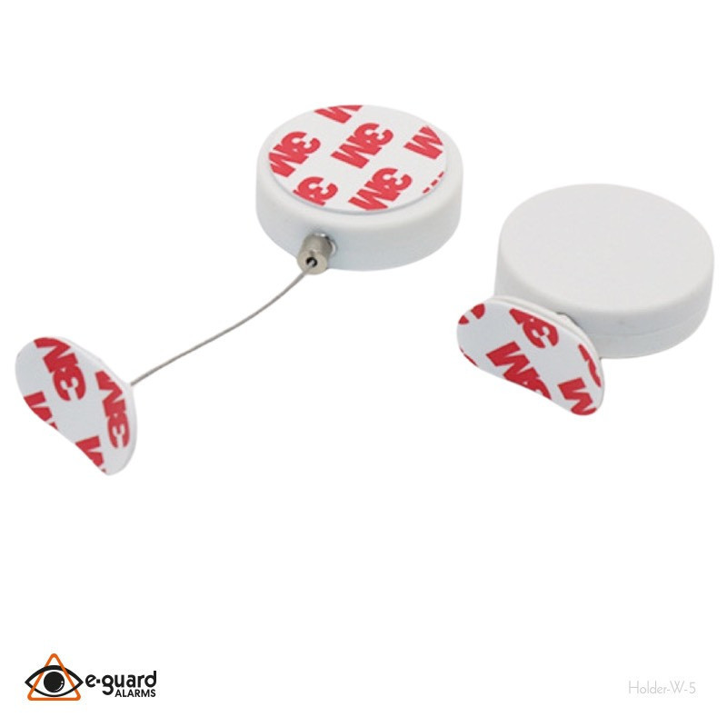 Adhesive retractable cable with retractable wire cable
