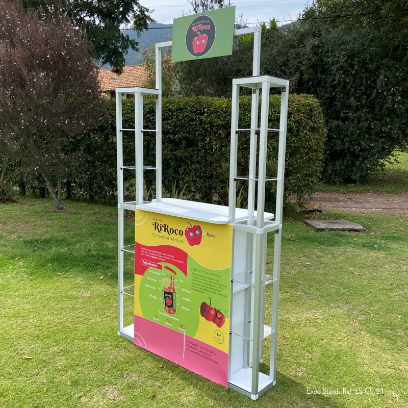 Combi Stand Ref. ES-CS-21 Counter con repisa doble