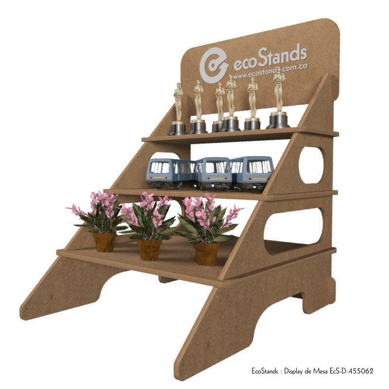 Display exhibidor y porta producto para mesa