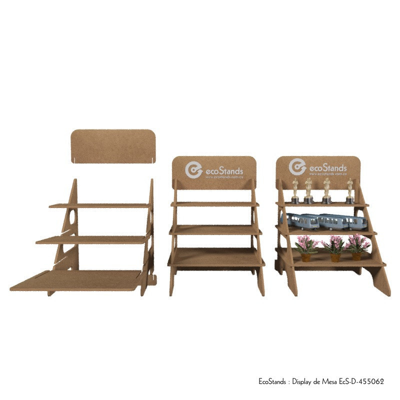 Display exhibidor y porta producto para mesa