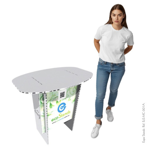 Eco Stands cardboard table and counter 75x45