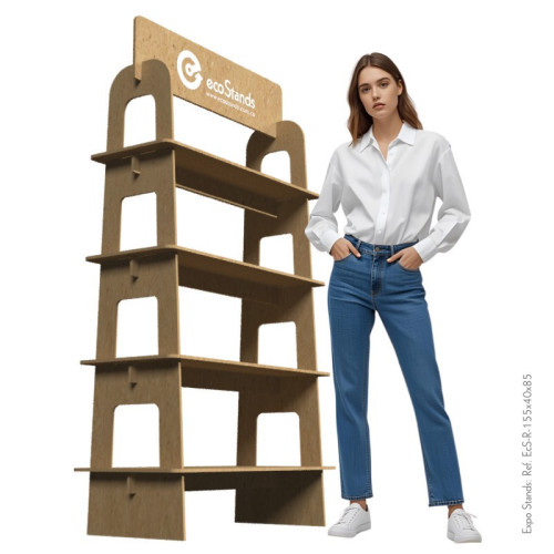 4-level eco-friendly shelf with border