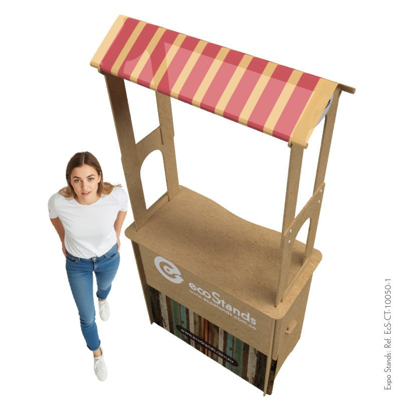 Counter eco amigable con techo
