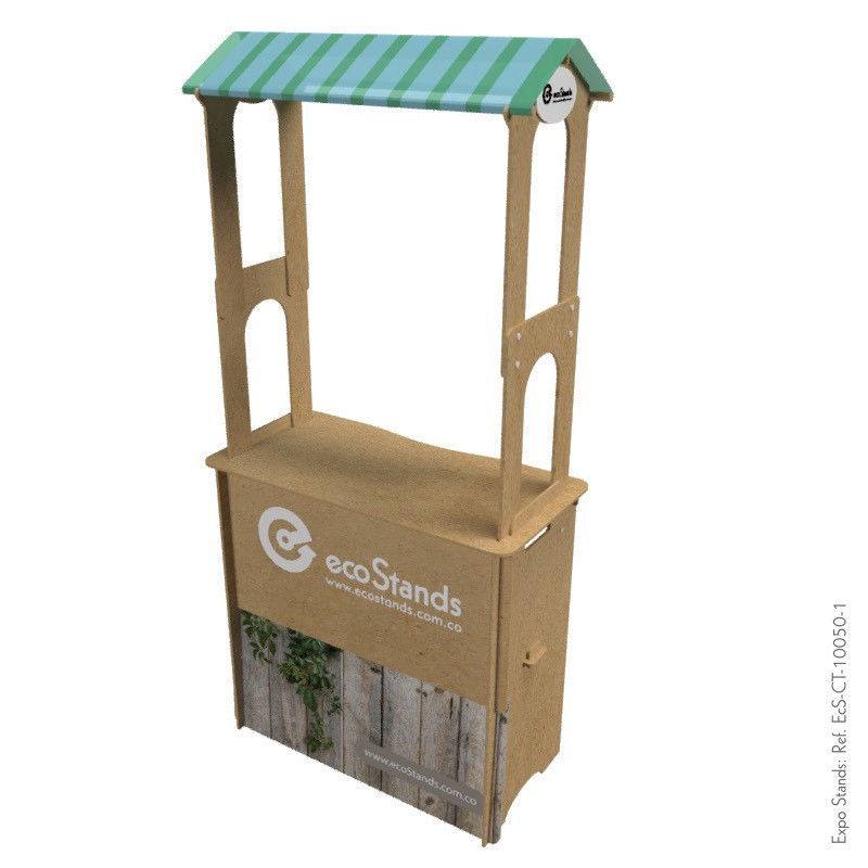 Counter eco amigable con techo
