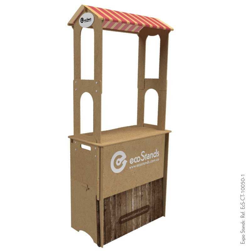 Counter eco amigable con techo